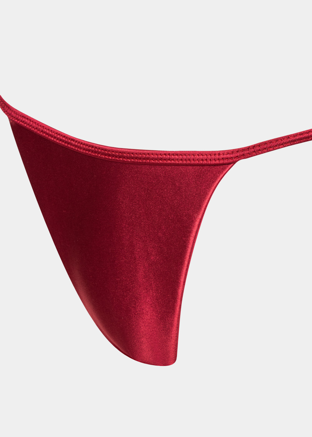 Mykonos Bikini Bottom - Burgundy Glowy