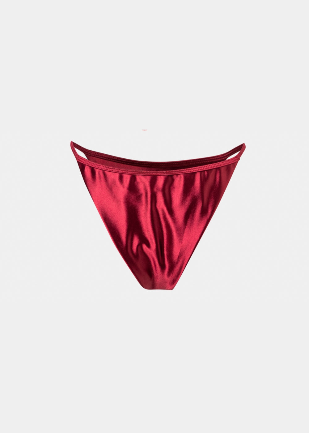 Mykonos Bikini Bottom - Burgundy Glowy