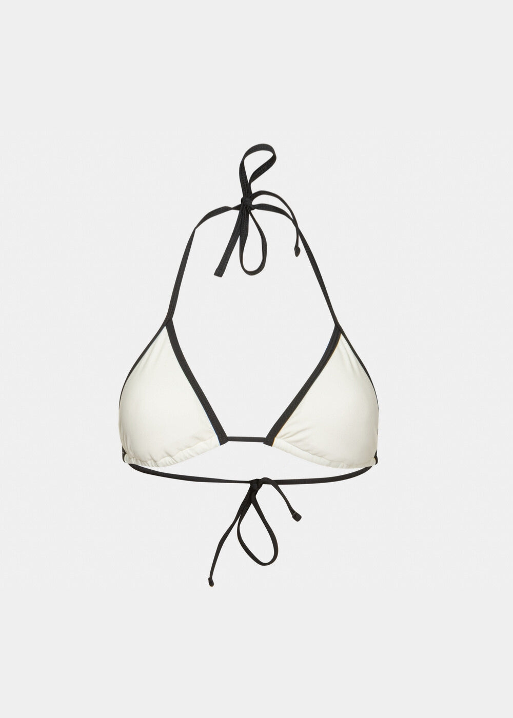 Aruba Bikini Top - Cream/Black Dacron