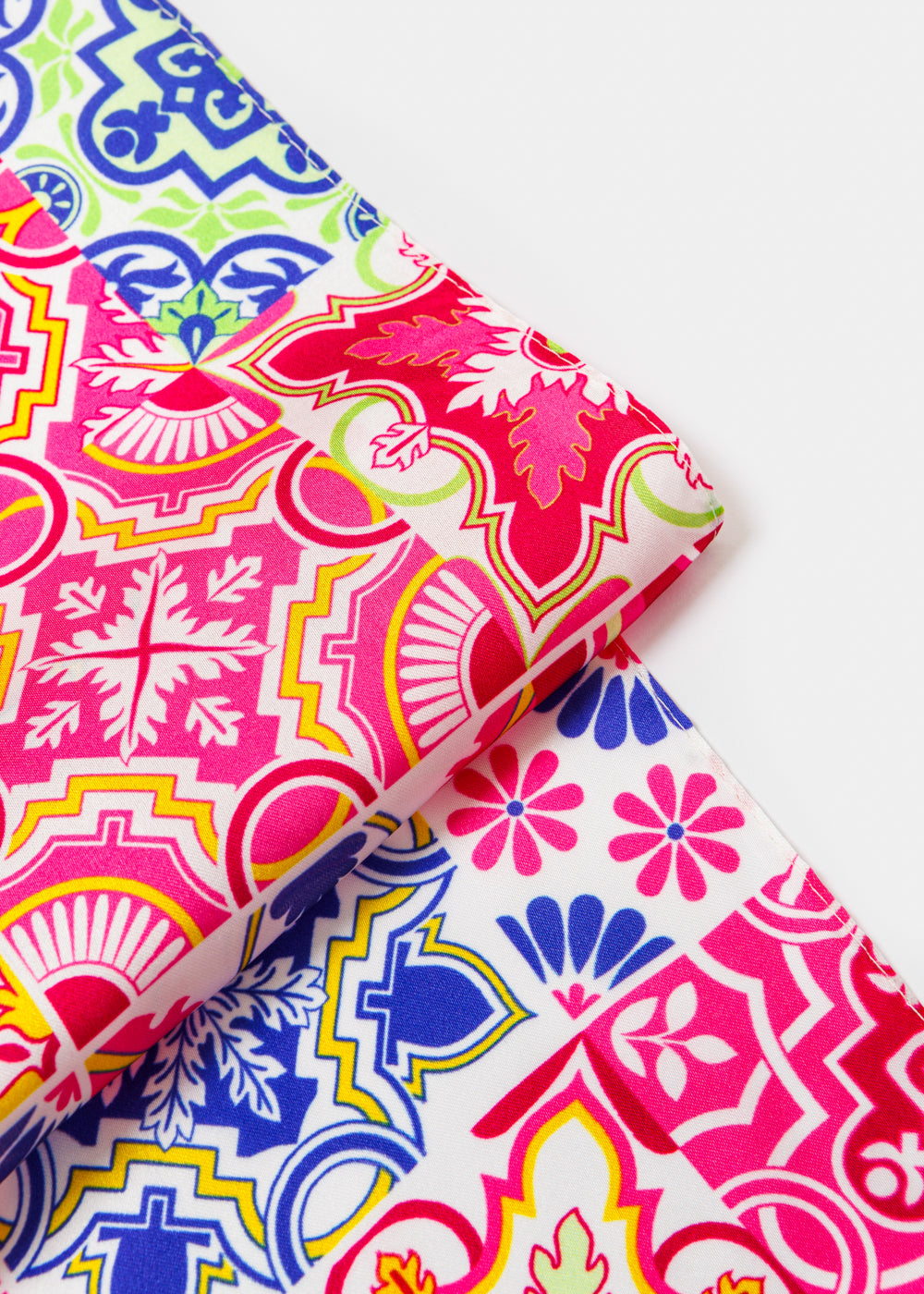 Spring Tiles Satin Scarf