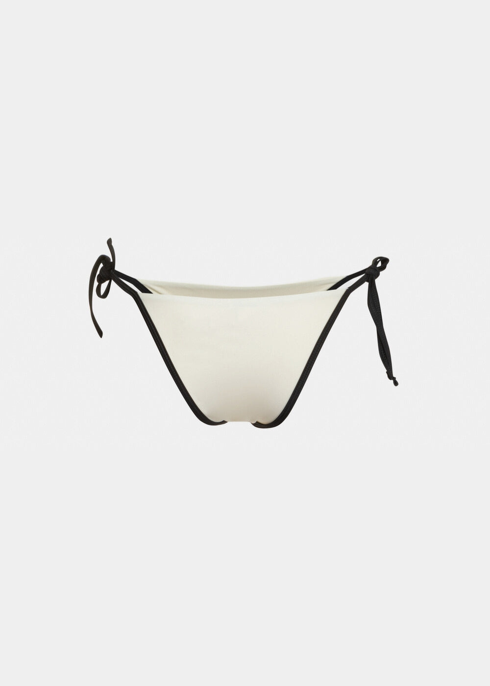 Aruba Bikini Bottom - Cream/Black Dacron