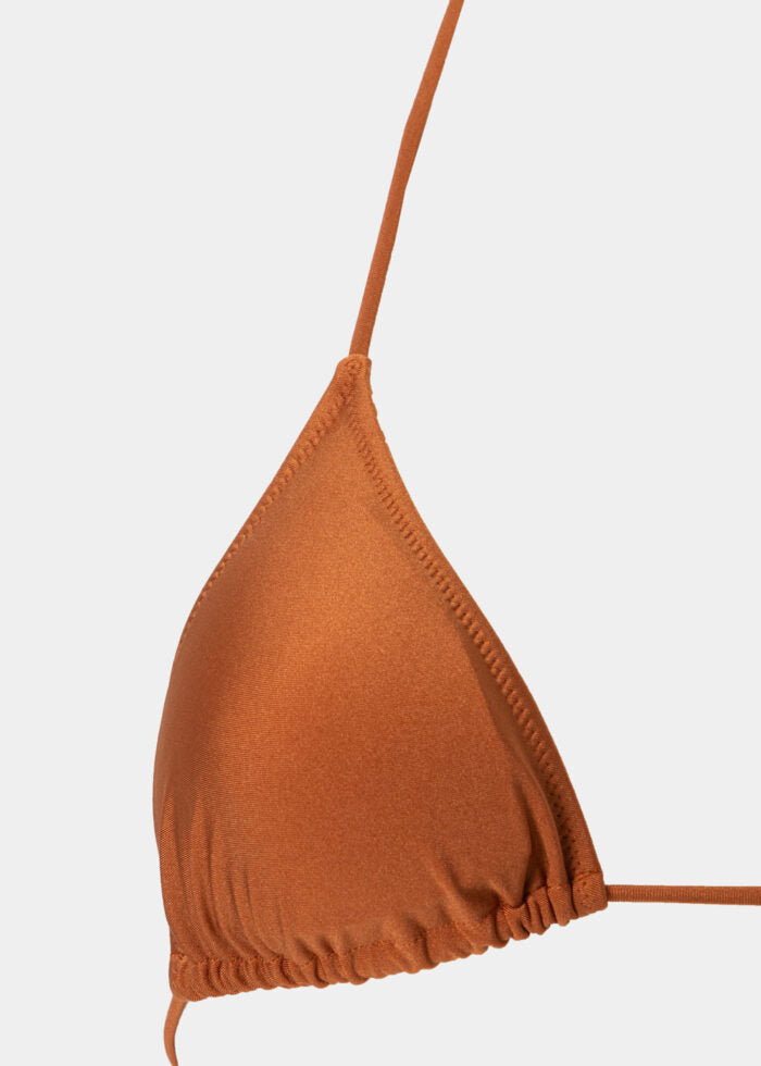 Ibiza Bikini Top – Terracotta Dacron