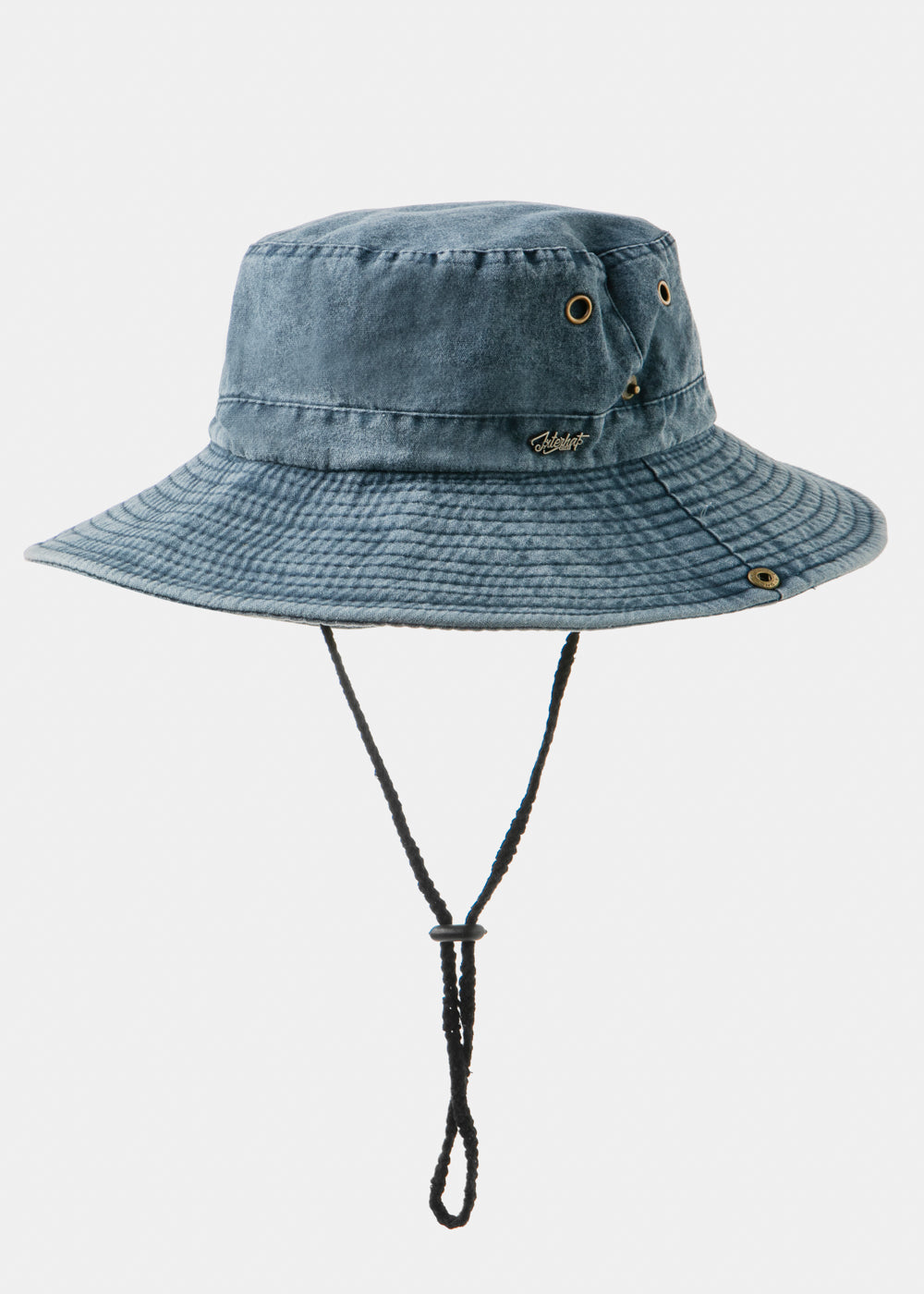 Blue Active Bucket Hat W/ Washed Cotton