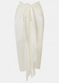 Ecru See - Through Pareo