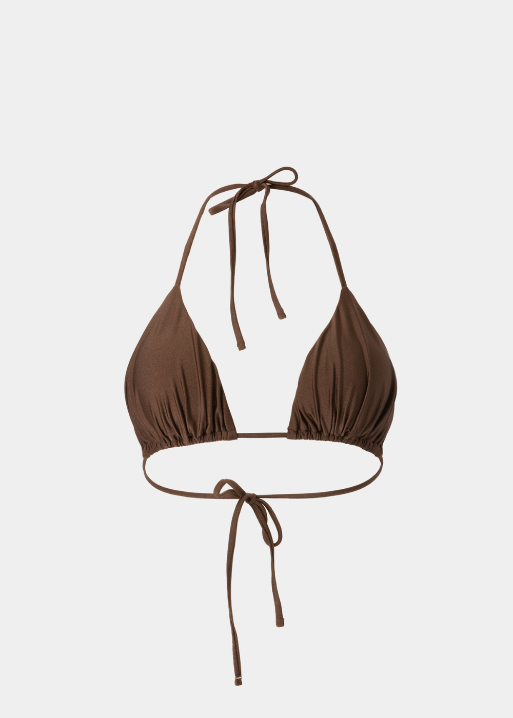 Barbados Bikini Top – Dark Chocolate Dacron