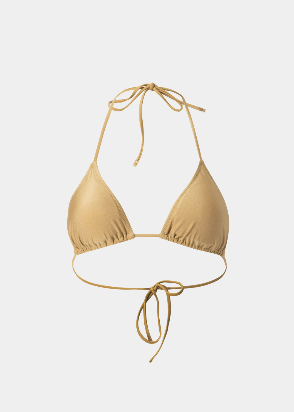 Ibiza Bikini Top – Gold Sand Dacron