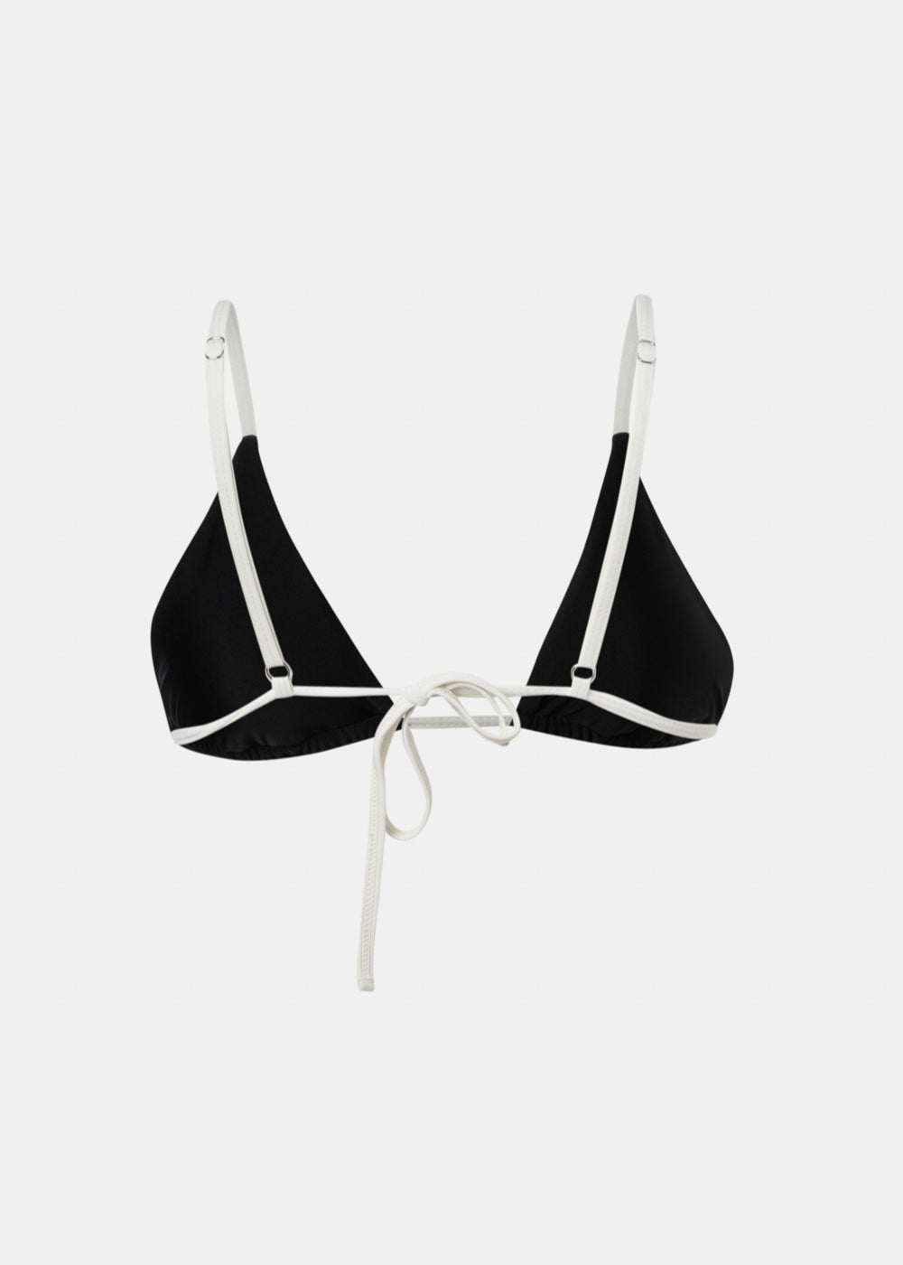 Mykonos Bikini Top - Black/Cream Dacron