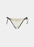 Aruba Bikini Bottom - Cream/Black Dacron
