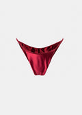 Mykonos Bikini Bottom - Burgundy Glowy