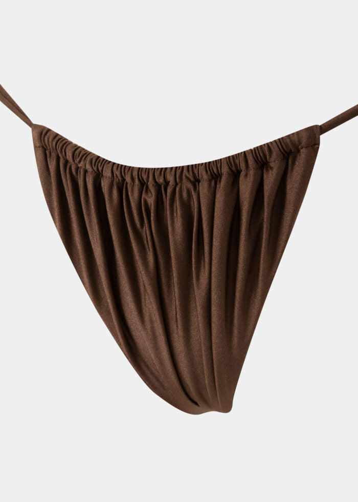 Barbados Bikini Bottom – Dark Chocolate Dacron