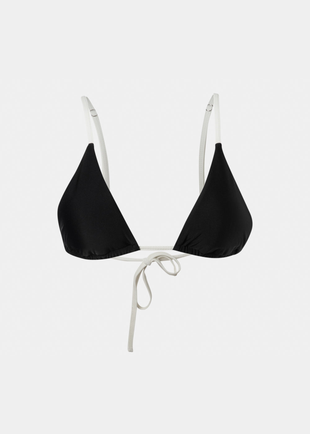 Mykonos Bikini Top - Black/Cream Dacron
