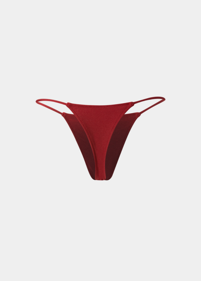 Ibiza Bikini Bottom – Burgundy Dacron