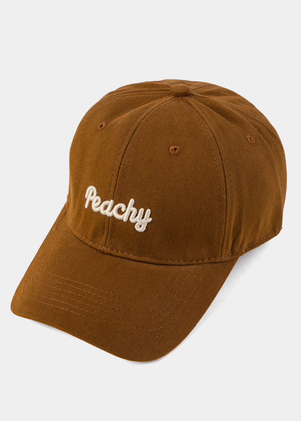 Brown Jockey W/ "Peachy" Embroidery