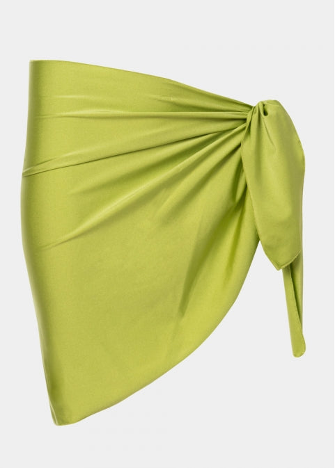 Lime Dacron Mini Pareo